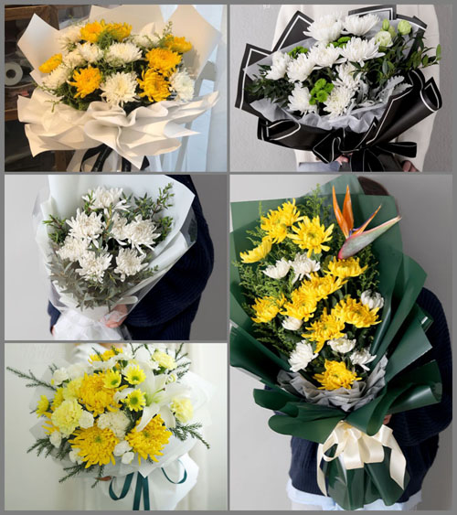 贵州毕节市金沙县茶园镇白事花束代送